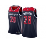 Men Nike Washington Wizards #28 Ian Mahinmi Authentic Navy Blue NBA Jersey Statement Edition