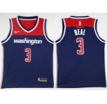Men Nike Washington Wizards #3 Bradley Beal Navy Blue NBA Swingman Jersey