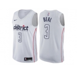 Men Nike Washington Wizards #3 Bradley Beal White NBA Swingman City Edition Jersey
