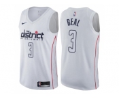 Men Nike Washington Wizards #3 Bradley Beal White NBA Swingman City Edition Jersey