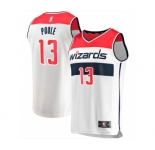 Men' Washington Wizards #13 Jordan Poole White Icon Edition Stitched Jersey