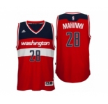 Men Washington Wizards #28 Ian Mahinmi Road Red New Swingman Jersey