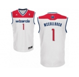 Men's Adidas Washington Wizards #1 Chris McCullough Swingman White Home NBA Jersey