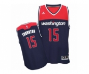 Men's Adidas Washington Wizards #15 Marcus Thornton Authentic Navy Blue Alternate NBA Jersey