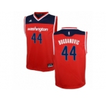 Men's Adidas Washington Wizards #44 Bojan Bogdanovic Authentic Red Road NBA Jersey