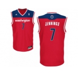 Men's Adidas Washington Wizards #7 Brandon Jennings Swingman Red Road NBA Jersey