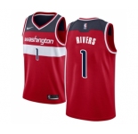 Men's Nike Washington Wizards #1 Austin Rivers Swingman Red NBA Jersey - Icon Edition