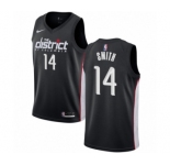 Men's Nike Washington Wizards #14 Jason Smith Authentic Black NBA Jersey - City Edition