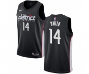 Men's Nike Washington Wizards #14 Jason Smith Authentic Black NBA Jersey - City Edition