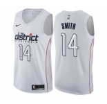 Men's Nike Washington Wizards #14 Jason Smith Swingman White NBA Jersey - City Edition