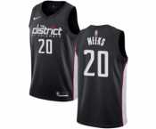 Men's Nike Washington Wizards #20 Jodie Meeks Swingman Black NBA Jersey - City Edition