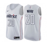 Men's Nike Washington Wizards #20 Jodie Meeks Swingman White NBA Jersey - City Edition