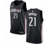 Men's Nike Washington Wizards #21 Dwight Howard Authentic Black NBA Jersey - City Edition