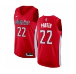 Men's Nike Washington Wizards #22 Otto Porter Red Swingman Jersey - Earned Edition