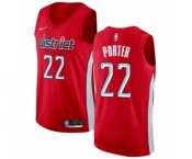 Men's Nike Washington Wizards #22 Otto Porter Red Swingman Jersey - Earned Edition