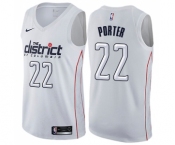Men's Nike Washington Wizards #22 Otto Porter Swingman White NBA Jersey - City Edition