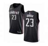 Men's Nike Washington Wizards #23 Michael Jordan Authentic Black NBA Jersey - City Edition