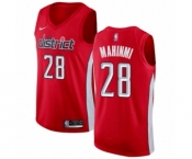 Men's Nike Washington Wizards #28 Ian Mahinmi Red Swingman Jersey - Earned Edition