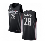 Men's Nike Washington Wizards #28 Ian Mahinmi Swingman Black NBA Jersey - City Edition