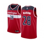 Men's Nike Washington Wizards #28 Ian Mahinmi Swingman Red Road NBA Jersey - Icon Edition