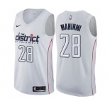 Men's Nike Washington Wizards #28 Ian Mahinmi Swingman White NBA Jersey - City Edition