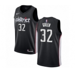 Men's Nike Washington Wizards #32 Jeff Green Authentic Black NBA Jersey - City Edition