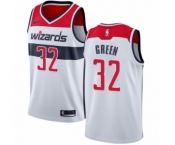 Men's Nike Washington Wizards #32 Jeff Green Authentic White NBA Jersey - Association Edition