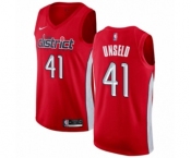 Men's Nike Washington Wizards #41 Wes Unseld Red Swingman Jersey - Earned Edition