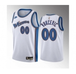 Men's Washington Wizards #00 Tristan Vukcevic White 2023 Draft Classic Edition Stitched Jersey