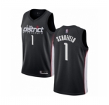 Men's Washington Wizards #1 Admiral Schofield Swingman Black Basketball Jersey - City Edition