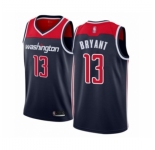 Men's Washington Wizards #13 Thomas Bryant Authentic Navy Blue Basketball Jersey Statement Edition