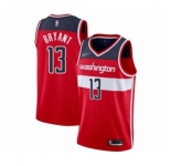 Men's Washington Wizards #13 Thomas Bryant Authentic Red Basketball Jersey - Icon Edition