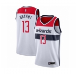 Men's Washington Wizards #13 Thomas Bryant Authentic White Basketball Jersey - Association Edition