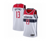 Men's Washington Wizards #13 Thomas Bryant Authentic White Basketball Jersey - Association Edition