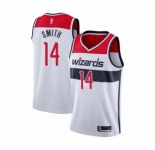 Men's Washington Wizards #14 Ish Smith Authentic White Basketball Jersey - Association Edition
