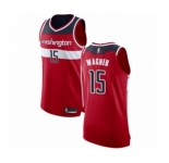 Men's Washington Wizards #15 Moritz Wagner Authentic Red Basketball Jersey - Icon Edition