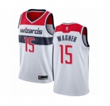 Men's Washington Wizards #15 Moritz Wagner Authentic White Basketball Jersey - Association Edition