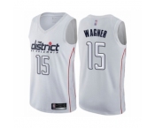 Men's Washington Wizards #15 Moritz Wagner Authentic White Basketball Jersey - City Edition
