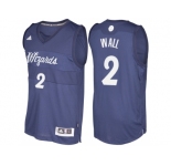 Men's Washington Wizards #2 John Wall Blue 2016 Christmas Day NBA Swingman Jersey