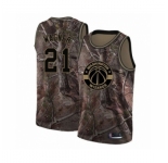 Men's Washington Wizards #21 Moritz Wagner Swingman Camo Realtree Collection Basketball Jersey