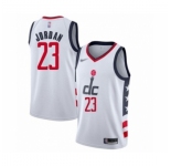 Men's Washington Wizards #23 Michael Jordan Swingman White Basketball Jersey 2019-20  City Edition