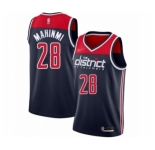 Men's Washington Wizards #28 Ian Mahinmi Authentic Navy Blue Finished Basketball Jersey - Statement Edition