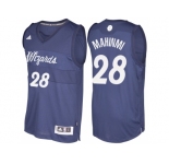 Men's Washington Wizards #28 Ian Mahinmi Navy Blue 2016 Christmas Day NBA Swingman Jersey