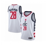 Men's Washington Wizards #28 Ian Mahinmi Swingman White Basketball Jersey 2019-20  City Edition