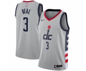 Men's Washington Wizards #3 Bradley Beal Nike Gray 2020-21 Swingman Player Jersey