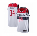 Men's Washington Wizards #34 C.J. Miles Authentic White Basketball Jersey - Association Edition