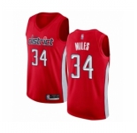 Men's Washington Wizards #34 C.J. Miles Red Swingman Jersey - Earned Edition