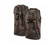 Men's Washington Wizards #34 C.J. Miles Swingman Camo Realtree Collection Basketball Jersey
