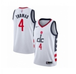 Men's Washington Wizards #4 Isaiah Thomas Swingman White Basketball Jersey 2019-20  City Edition