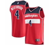 Men's Washington Wizards #4 Russell Westbrook Fanatics Branded Red 2020-21 Fastbreak Replica Jersey